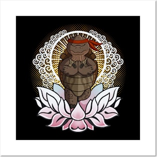 Yoga Turtle Posters and Art